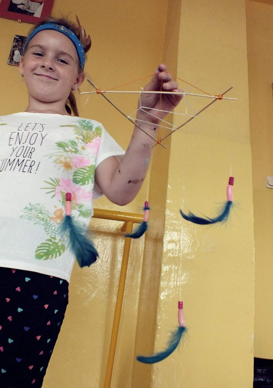 Kreatywne środy - Pióropusze i łapacze snów