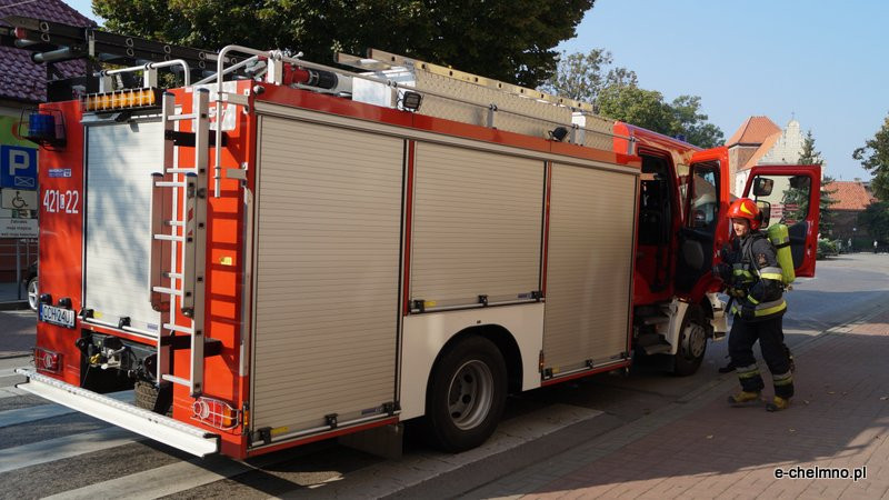 Alarm w chełmińskim banku