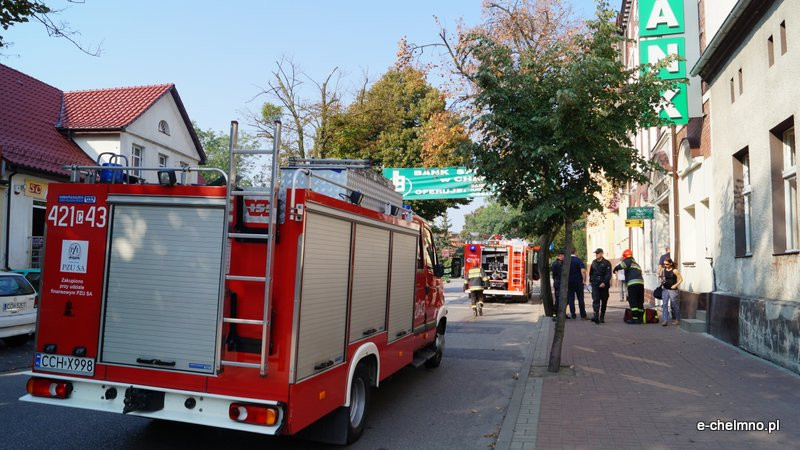Alarm w chełmińskim banku