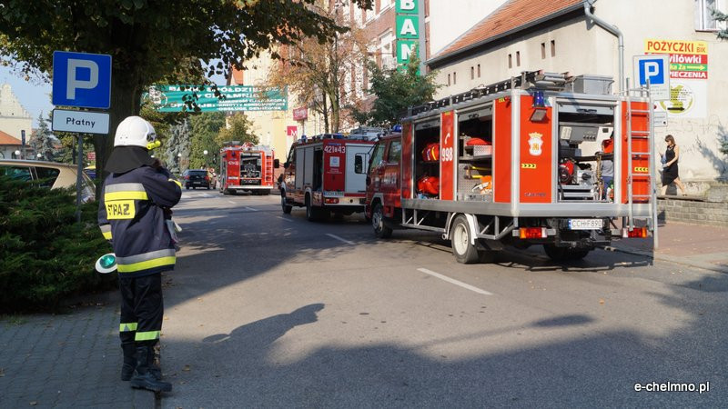 Alarm w chełmińskim banku