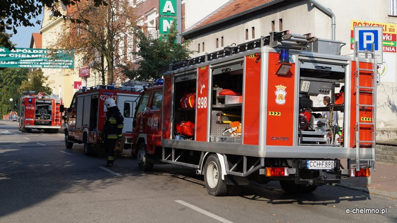 Alarm w chełmińskim banku