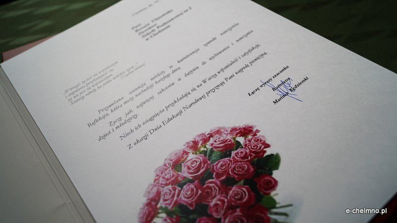 Burmistrz Miasta Chełmna wyróżnił najlepszych nauczycieli