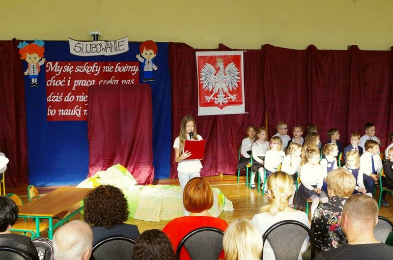 Ślubowanie pierwszoklasisty w ?Czwórce?