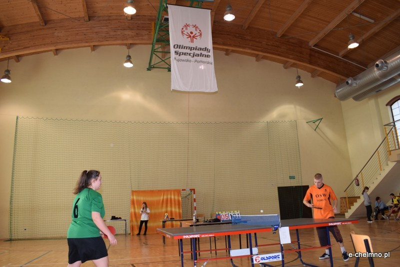 Relacja z XV Kujawsko-Pomorskiego Turnieju Tenisa Stołowego Olimpiad Specjalnych w Chełmnie