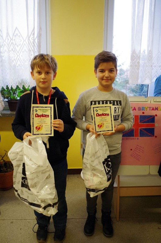 Wyróżnienie laureatów konkursów: z języka angielskiego oraz 