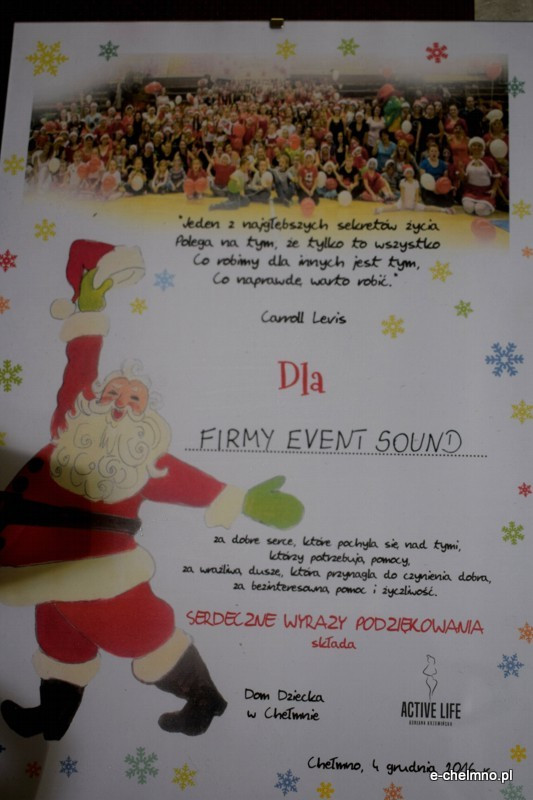 Wspaniały ZUMBA MARATOM na cel Domu Dziecka w Chełmnie