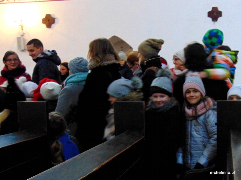 Msza z udziałem Świętego Mikołaja w kościele gimnazjalnym