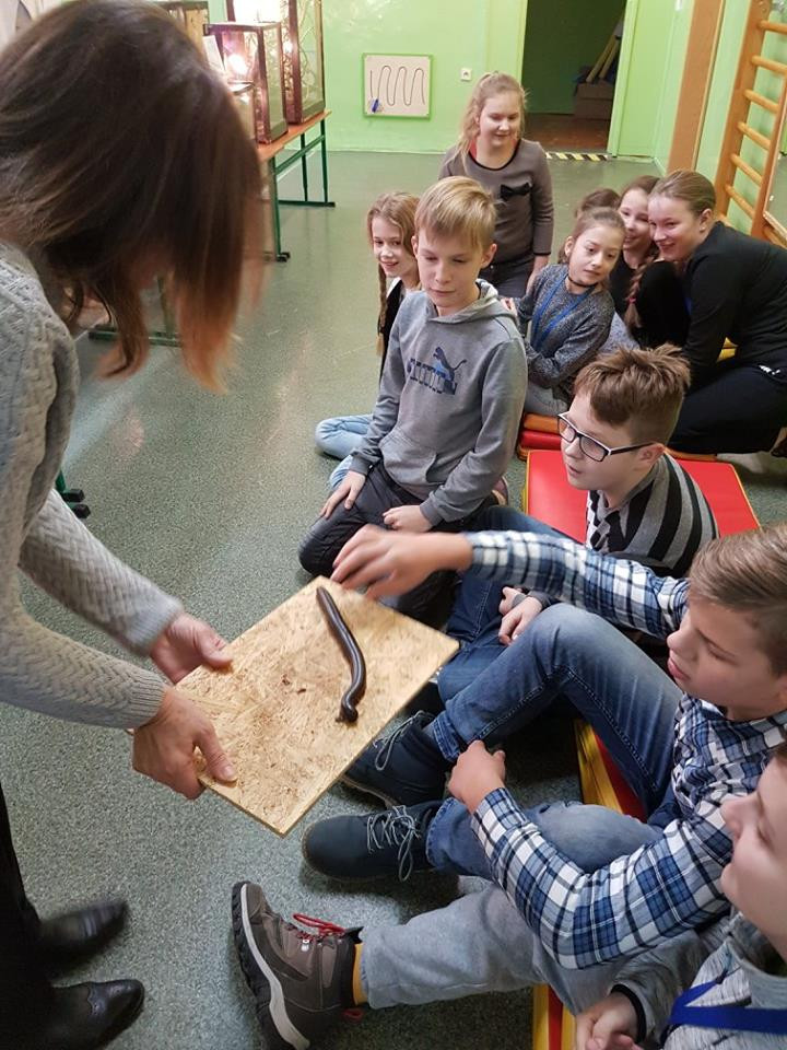 Pokazowa lekcja o zwierzętach egzotycznych w Szkole Podstawowej nr 4