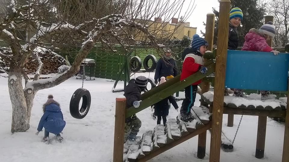 Akcja dokarmiania ptaków zimą w Niepublicznym Przedszkolu 