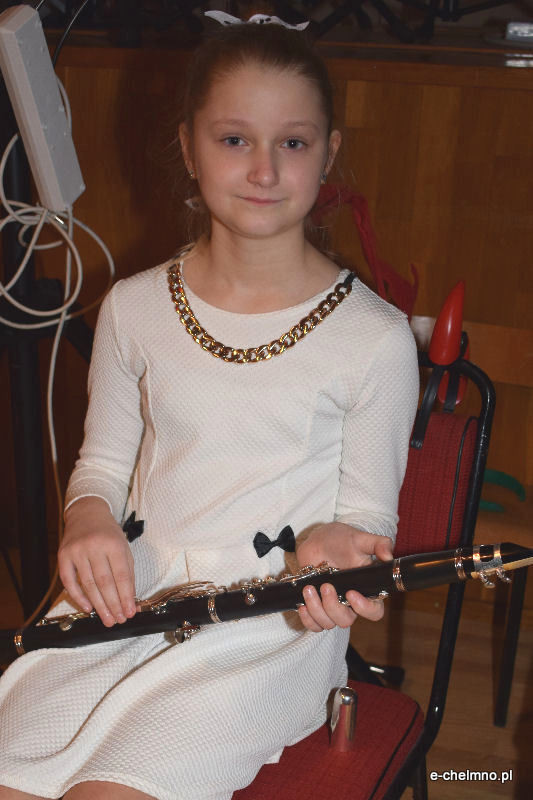 Koncert kolęd w wykonaniu uczniów klas fletu i klarnetu w Państwowej Szkole Muzycznej