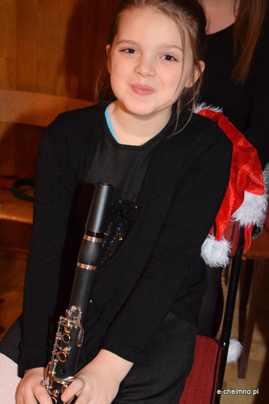 Koncert kolęd w wykonaniu uczniów klas fletu i klarnetu w Państwowej Szkole Muzycznej