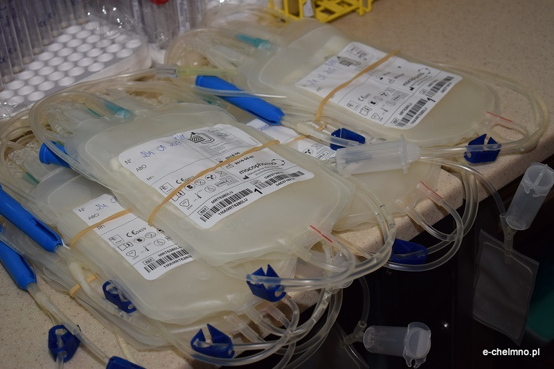 Punkt honorowego krwiodawstwa przed Urzędem Miasta Chełmna