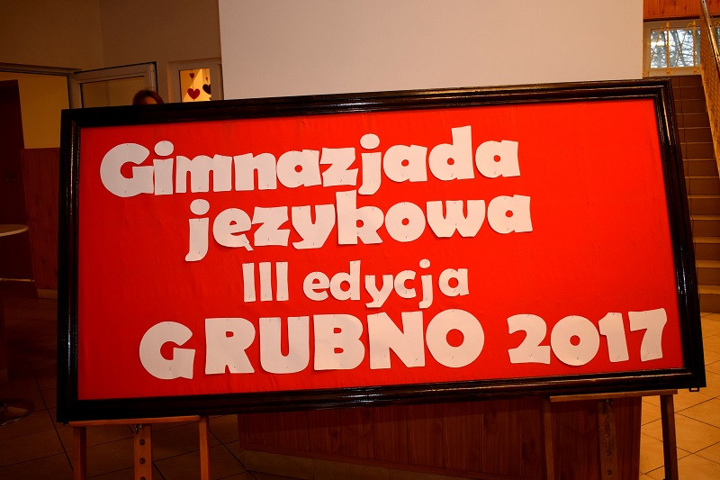 Gimnazjada językowa III edycja Grubno 2017