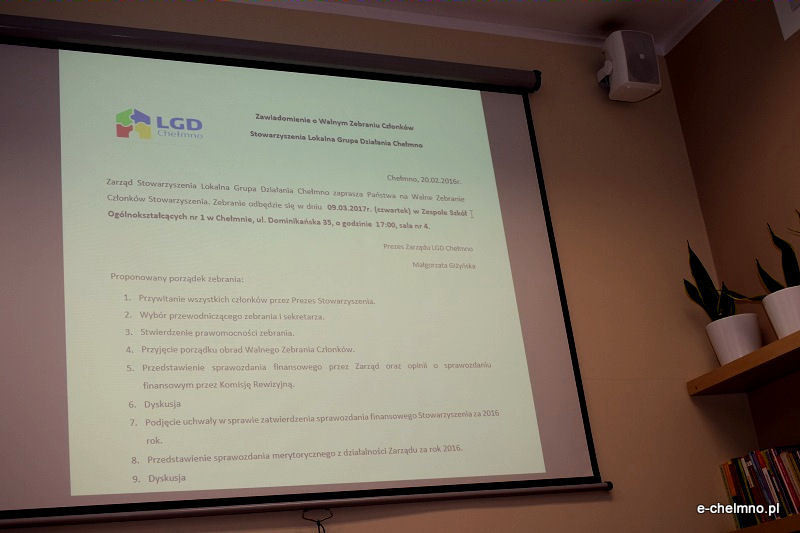 Problemowe, lecz udane Walne Zebranie Członków Stowarzyszenia Lokalna Grupa Działania Chełmno