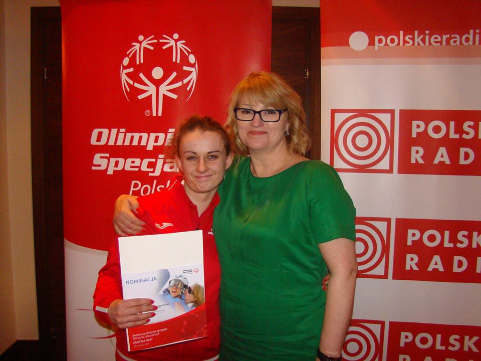 Wręczenie nominacji dla Magdaleny Podlasińskiej, która weźmie udział w Światowych Zimowych Igrzyskach Olimpiad Specjalnych w Austrii