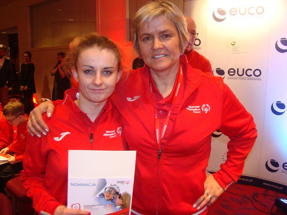 Wręczenie nominacji dla Magdaleny Podlasińskiej, która weźmie udział w Światowych Zimowych Igrzyskach Olimpiad Specjalnych w Austrii