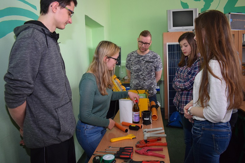 Spotkanie z ciekawymi zawodami - warsztaty w Zespole Szkół Centrum Kształcenia Praktycznego w Grubnie