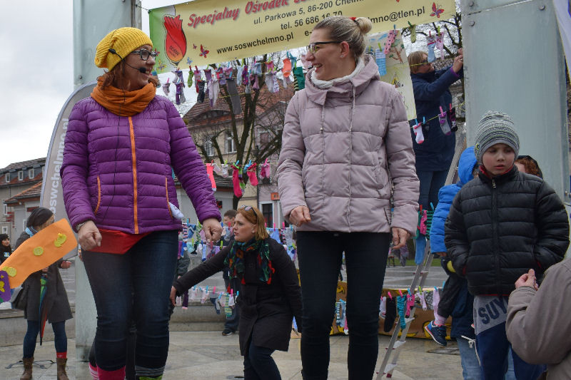 Happening z okazji Światowego Dnia Zespołu Downa i powitania WIOSNY