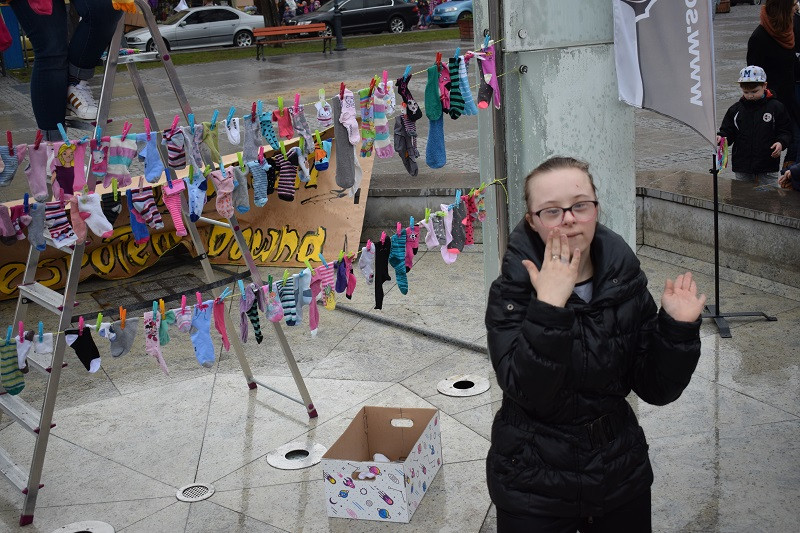 Happening z okazji Światowego Dnia Zespołu Downa i powitania WIOSNY