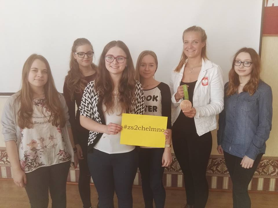 Spotkanie z Moniką Ciaciuch-brązową medalistką z Rio w Zespole Szkół nr 2
