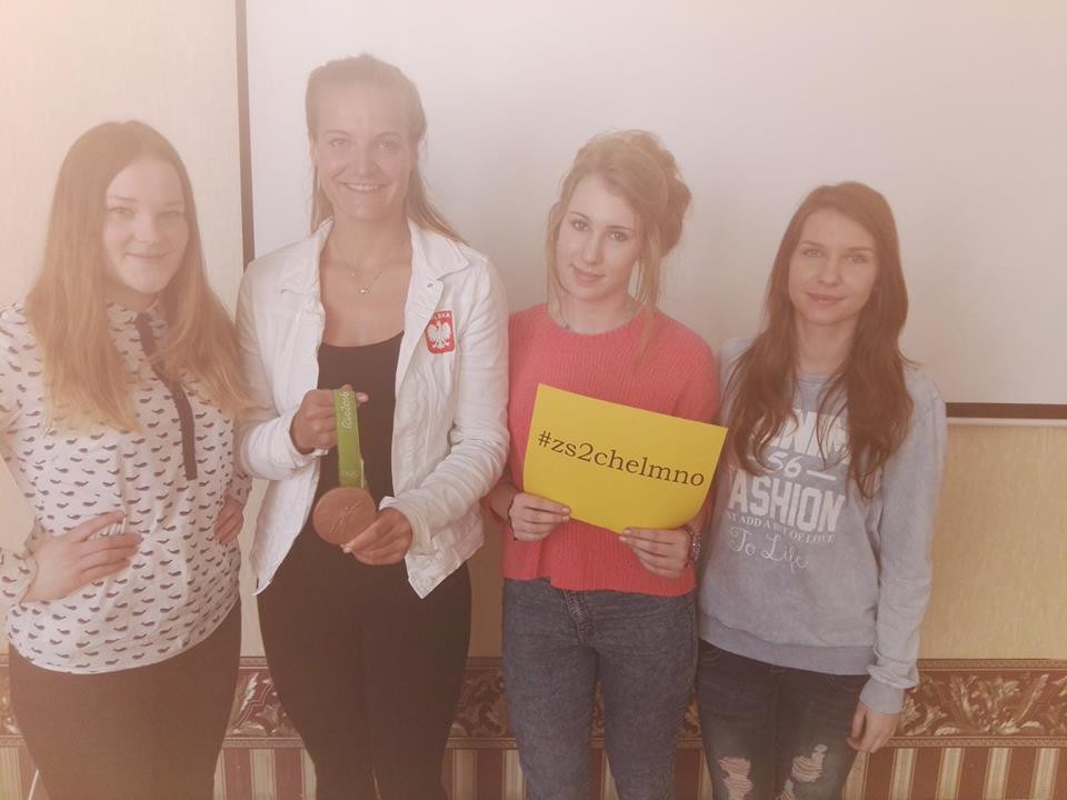 Spotkanie z Moniką Ciaciuch-brązową medalistką z Rio w Zespole Szkół nr 2