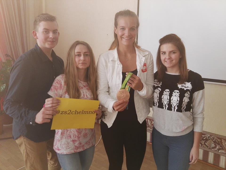 Spotkanie z Moniką Ciaciuch-brązową medalistką z Rio w Zespole Szkół nr 2