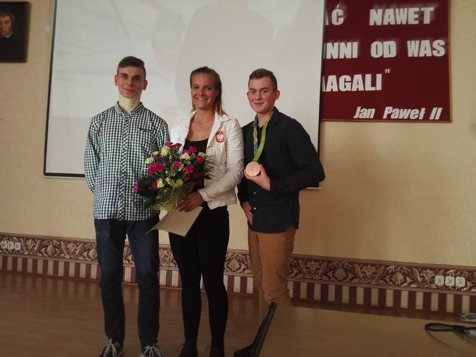 Spotkanie z Moniką Ciaciuch-brązową medalistką z Rio w Zespole Szkół nr 2