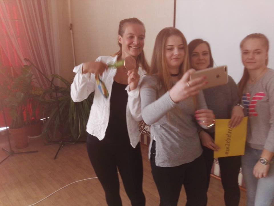 Spotkanie z Moniką Ciaciuch-brązową medalistką z Rio w Zespole Szkół nr 2