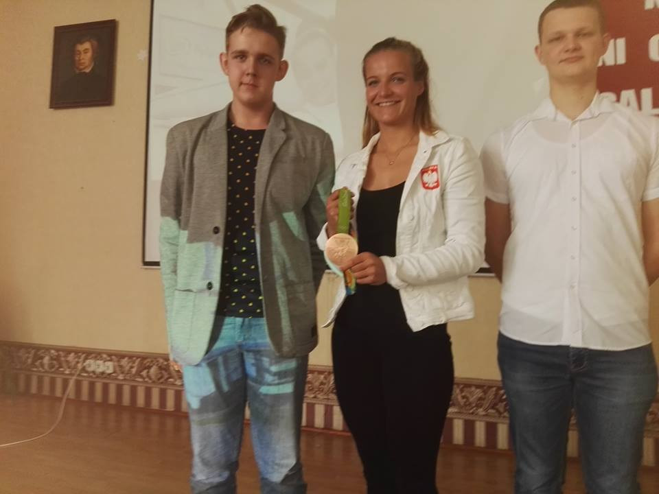 Spotkanie z Moniką Ciaciuch-brązową medalistką z Rio w Zespole Szkół nr 2