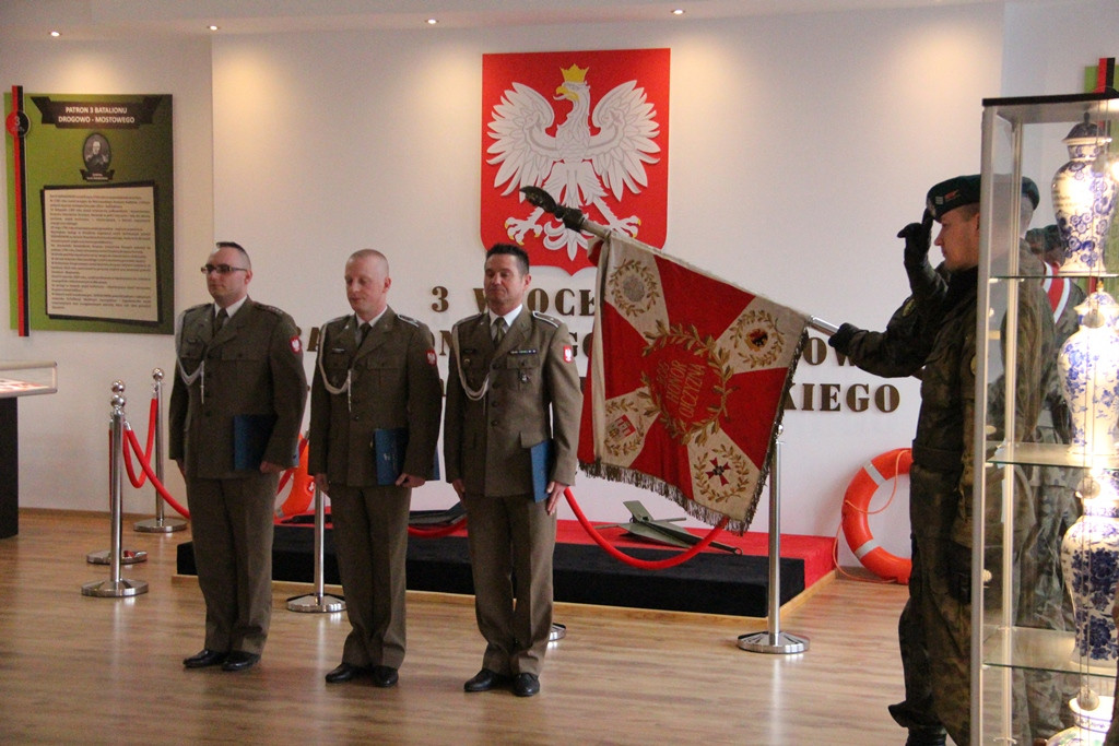 Pożegnanie żołnierzy odchodzących z 3 Batalionu Drogowo-Mostowego