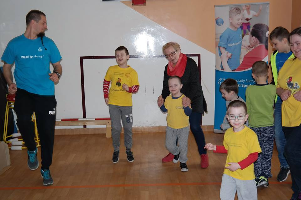 Trening Młodych Sportowców z Klubu Olimpiad Specjalnych 