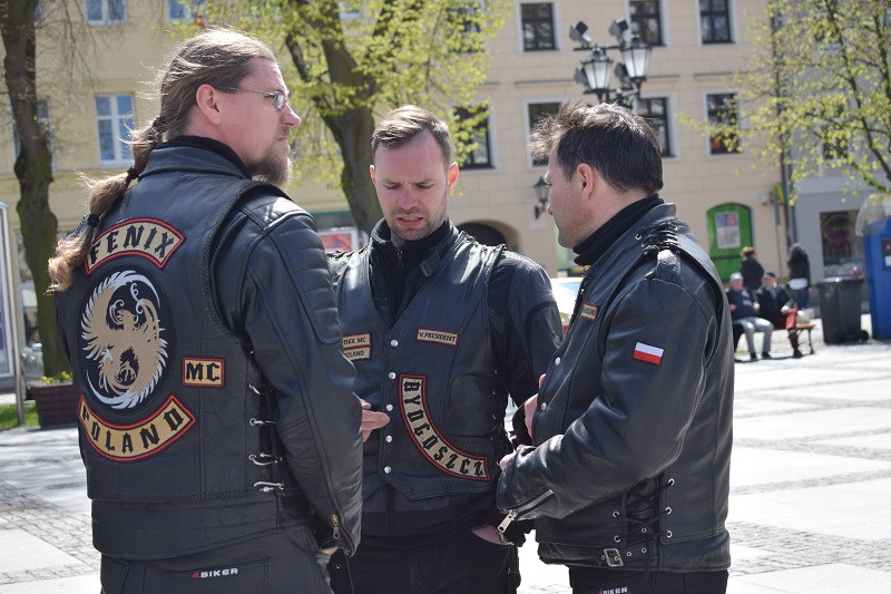 Przystanek Chełmno - spotkanie motocyklistów na rynku