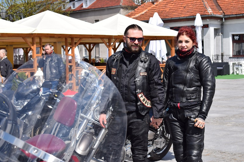 Przystanek Chełmno - spotkanie motocyklistów na rynku