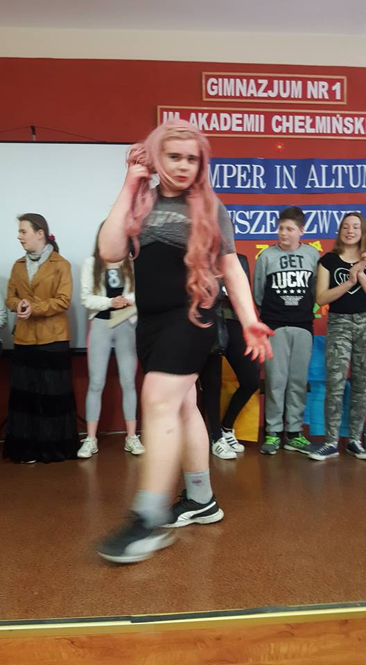 Wesołe wybory Miss i Mistera Szkoły w Gimnazjum nr 1