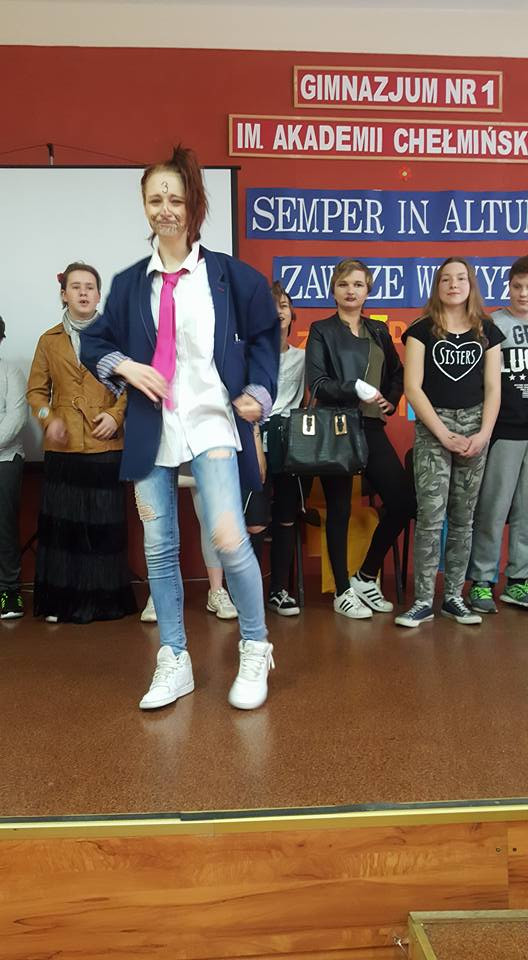 Wesołe wybory Miss i Mistera Szkoły w Gimnazjum nr 1