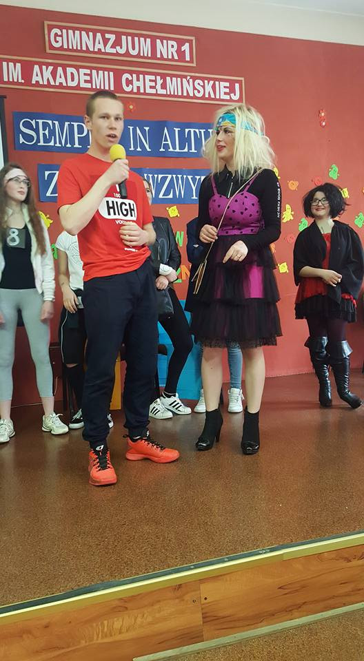 Wesołe wybory Miss i Mistera Szkoły w Gimnazjum nr 1