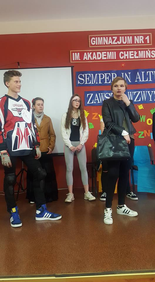 Wesołe wybory Miss i Mistera Szkoły w Gimnazjum nr 1