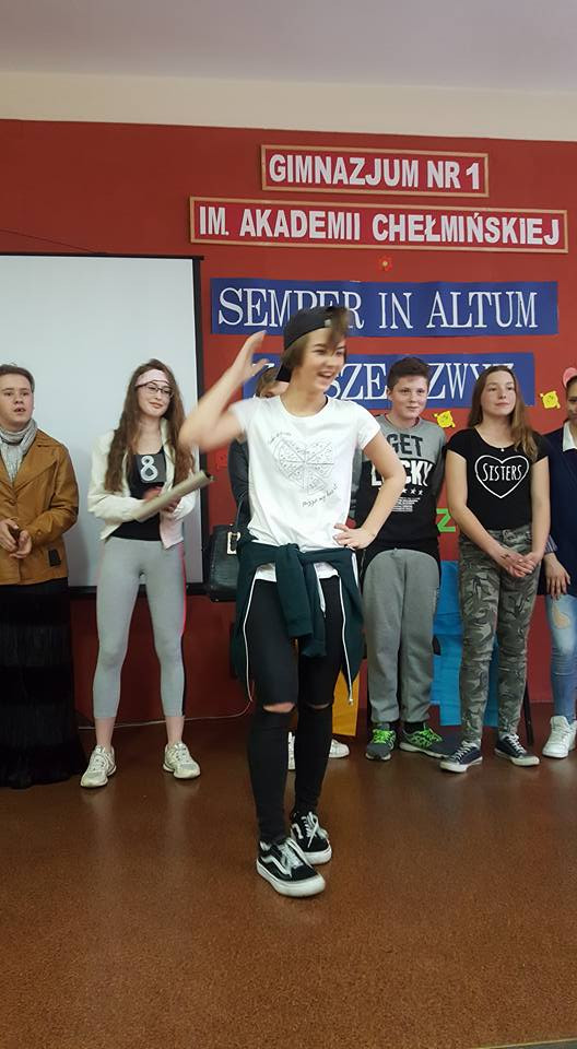 Wesołe wybory Miss i Mistera Szkoły w Gimnazjum nr 1