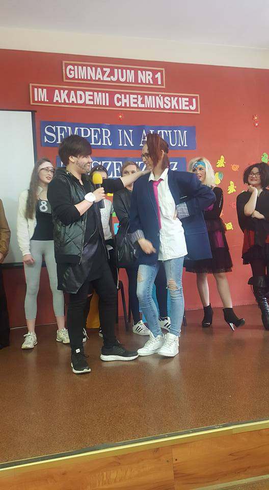 Wesołe wybory Miss i Mistera Szkoły w Gimnazjum nr 1