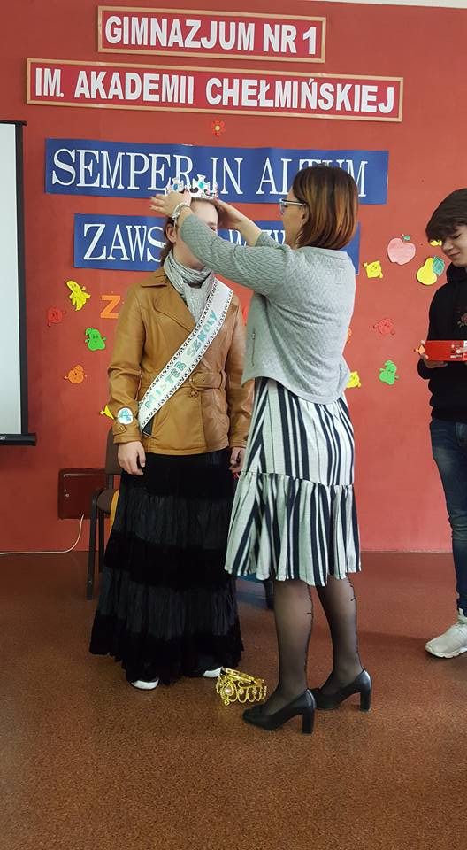 Wesołe wybory Miss i Mistera Szkoły w Gimnazjum nr 1