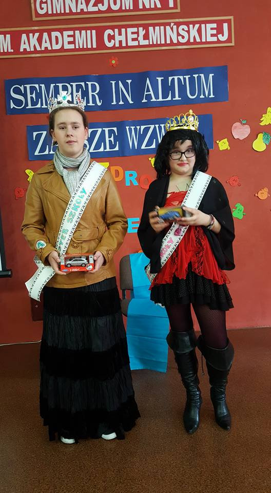 Wesołe wybory Miss i Mistera Szkoły w Gimnazjum nr 1