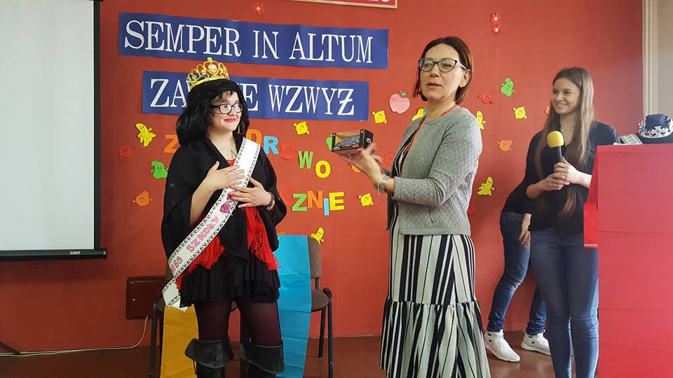 Wesołe wybory Miss i Mistera Szkoły w Gimnazjum nr 1
