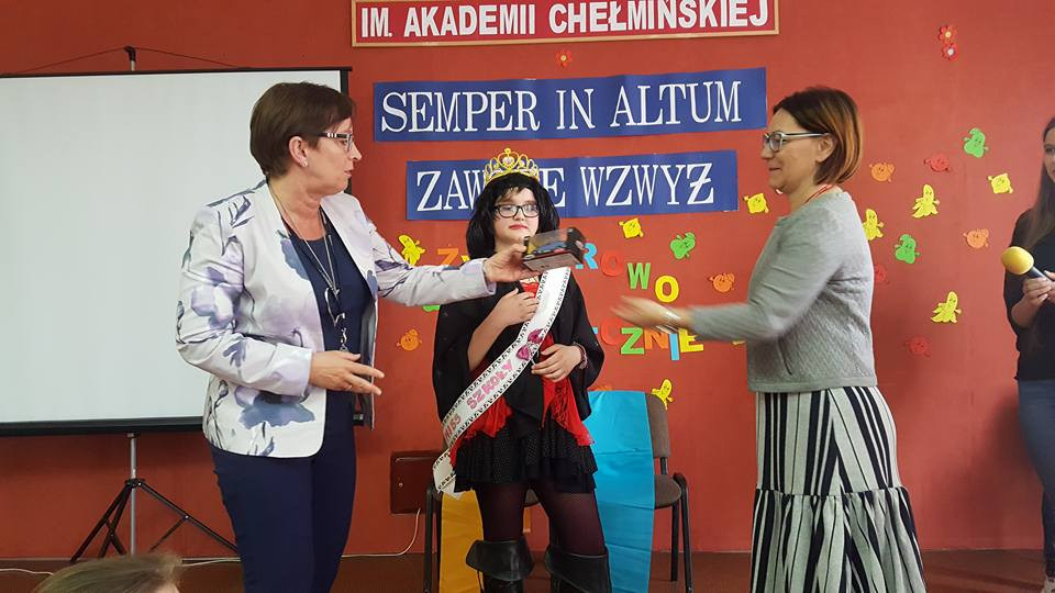 Wesołe wybory Miss i Mistera Szkoły w Gimnazjum nr 1