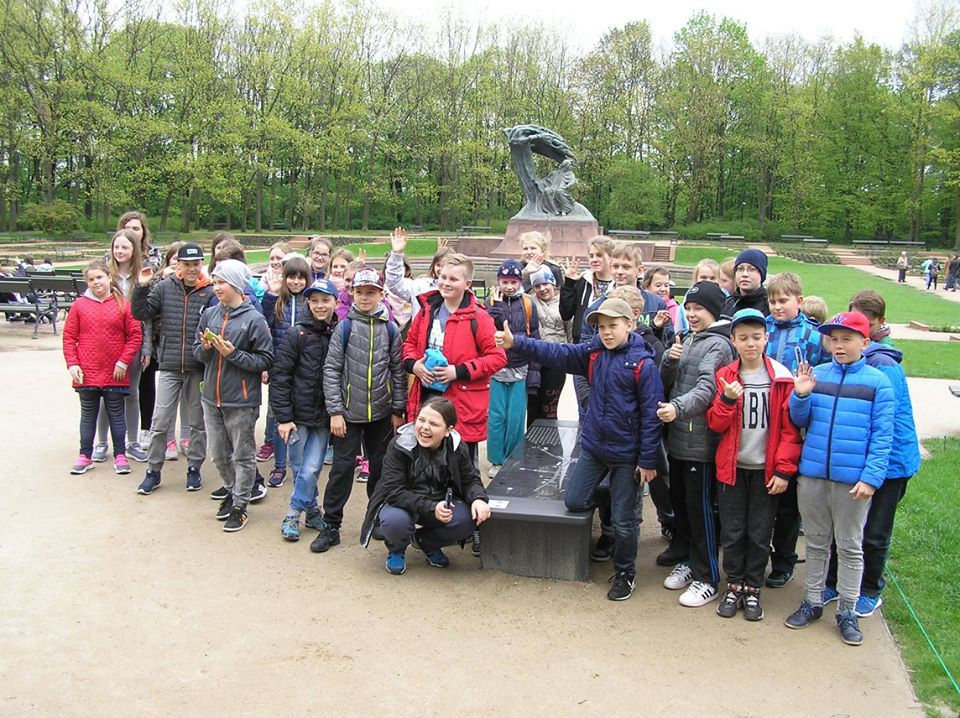 Wycieczka do Warszawy uczniów klasy Va i Vb ze Szkoły Podstawowej nr 4