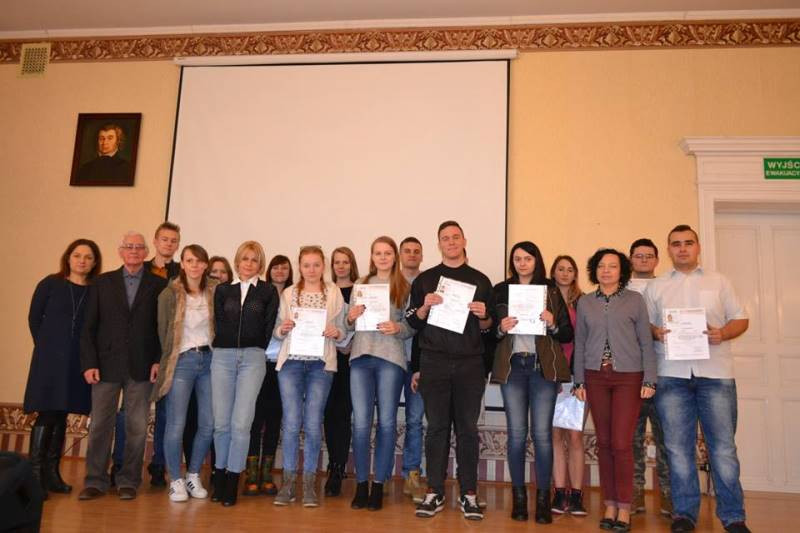 Kurs kierowcy wózków jezdniowych dla uczniów ZS nr 2
