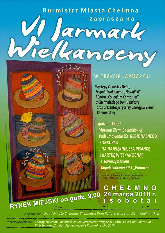 24 marca - Zapraszamy na Chełmiński Jarmark Wielkanocny 2018