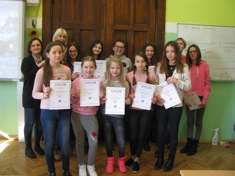 Laureaci Szkolnego Konkursu Mistrz Ortografii w 