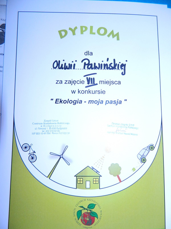 ?EKOLOGIA - TO NASZA  PASJA?- to motto uczniów SP nr 1 w Chełmnie