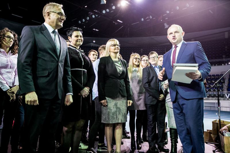 Wręczenie stypendiów przez Marszałka Piotra Całbeckiego: ?Prymusi Zawodu Kujaw i Pomorza?