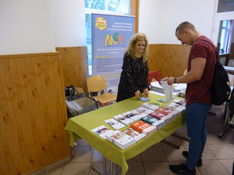 MCK OHP gościnnie w szkole w Grubnie w ramach  kształcenia zawodowego